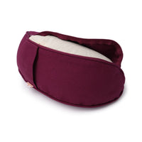 Yoga Cushion Half-Moon BASIC Lotus Embroidery White – Meditation Cushion Buckwheat — Ansicht 18