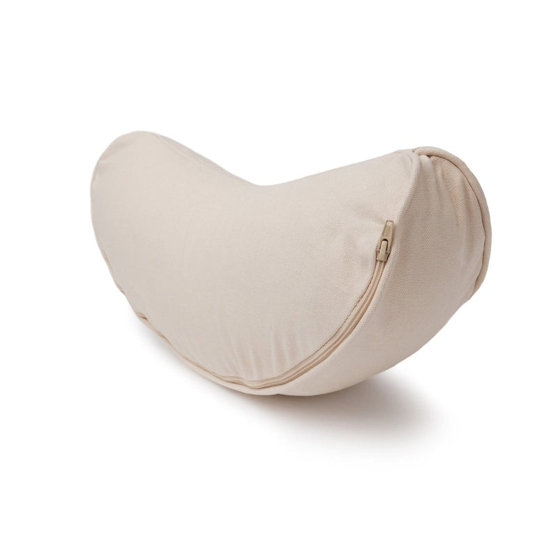 Yoga Cushion Half-Moon BASIC Lotus Embroidery White – Meditation Cushion Buckwheat — Ansicht 16