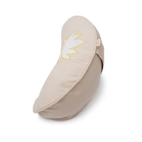 Yoga Cushion Half-Moon BASIC Lotus Embroidery White – Meditation Cushion Buckwheat — Ansicht 14
