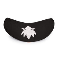 Yoga Cushion Half-Moon BASIC Lotus Embroidery White – Meditation Cushion Buckwheat — Ansicht 10
