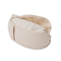Yoga Cushion Half-Moon BASIC Lotus Embroidery White – Meditation Cushion Buckwheat — Ansicht 19