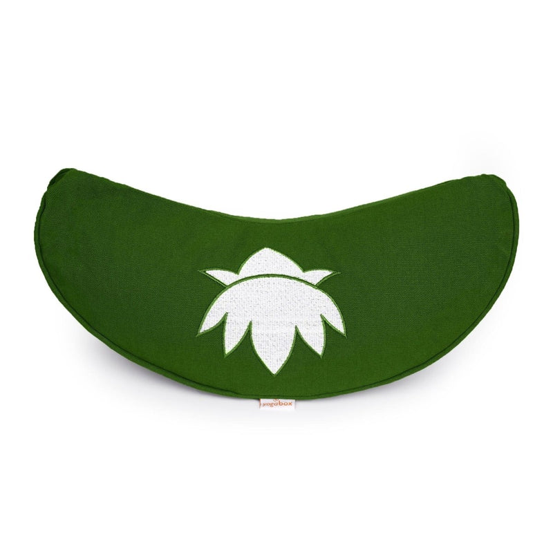 Yoga Cushion Half-Moon BASIC Lotus Embroidery White – Meditation Cushion Buckwheat — Ansicht 11
