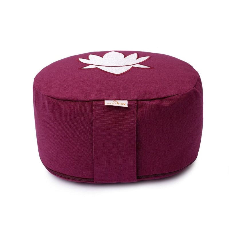 Yogakissen oval Lotus Stick BASIC – Meditationskissen mit Buchweizenfüllung — YOVANA GmbH • yogabox.de
