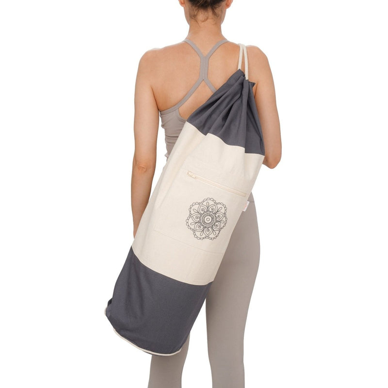 SURYA Bag two-tone yoga bag for virgin wool mats up to 100 cm — Ansicht 4