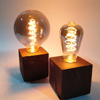 Skumring Table Lamp Smoked Oak 9x9cm handmade — Ansicht 1